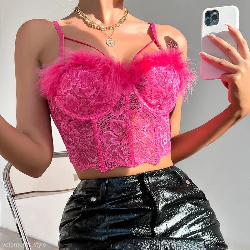 SEXY FRENCH LACE CORSET-VETEMENTS 