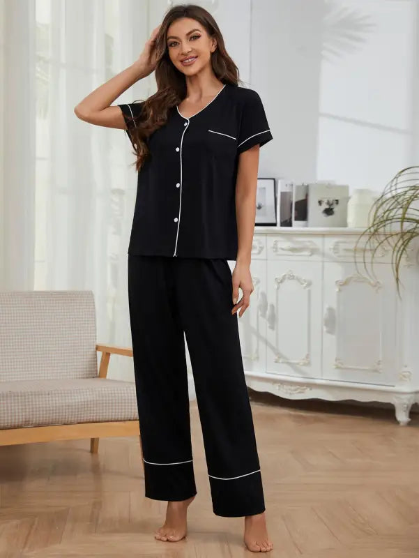 COZY SHORT SLEEVED PAJAMAS