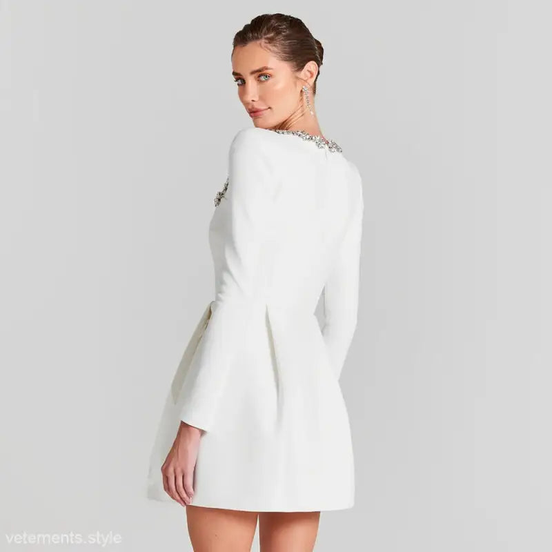 ELEGANT LONG SLEEVE STRETCH DRESS-VETEMENTS 