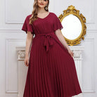 ELEGANT LOOSE PLEATED DRESS