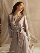 SEXY MIDI SILK PAJAMAS