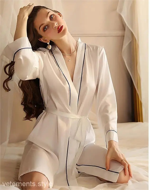 SEXY MIDI SILK PAJAMAS