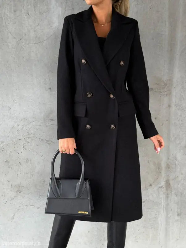 ELEGANT POLO COLLAR COAT-VETEMENTS 