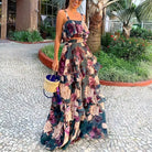 FLORAL CHIFFON MAXI DRESS-VETEMENTS 