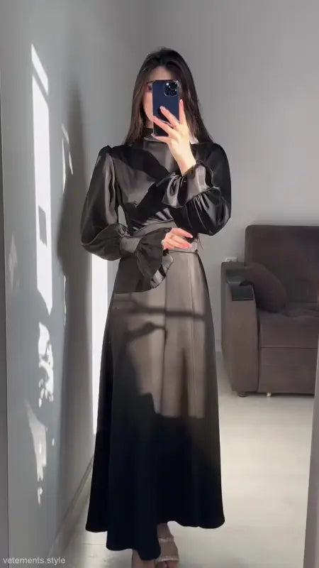 ELEGANT PUFF SLEEVE DRESS-VETEMENTS 