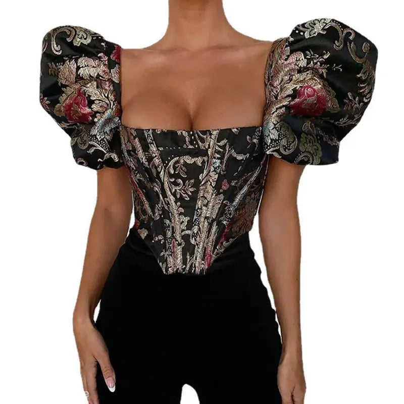 ELEGANT SHORT SLEEVE CORSET-VETEMENTS 