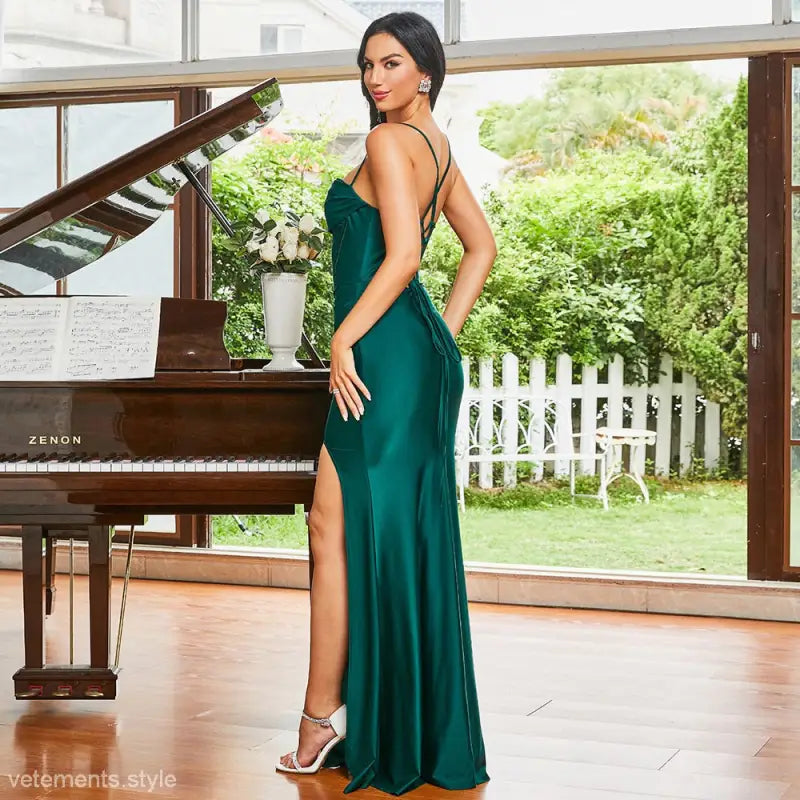 ELEGANT SLIM FIT BRIDESMAID DRESS-VETEMENTS 