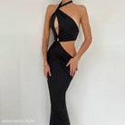 ELEGANT STRAP BACKLESS DRESS-VETEMENTS 