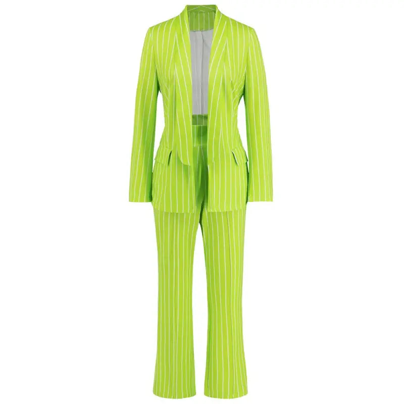 STRIPED BLAZER SUIT-VETEMENTS 