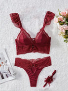 SEXY LINGERIE THREE PIECE SET-VETEMENTS 