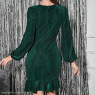 ELEGANT VELVET CUTOUT DRESS-VETEMENTS 