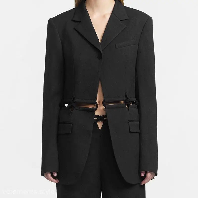 ONE BUTTON SIMPLE BLAZER-VETEMENTS 