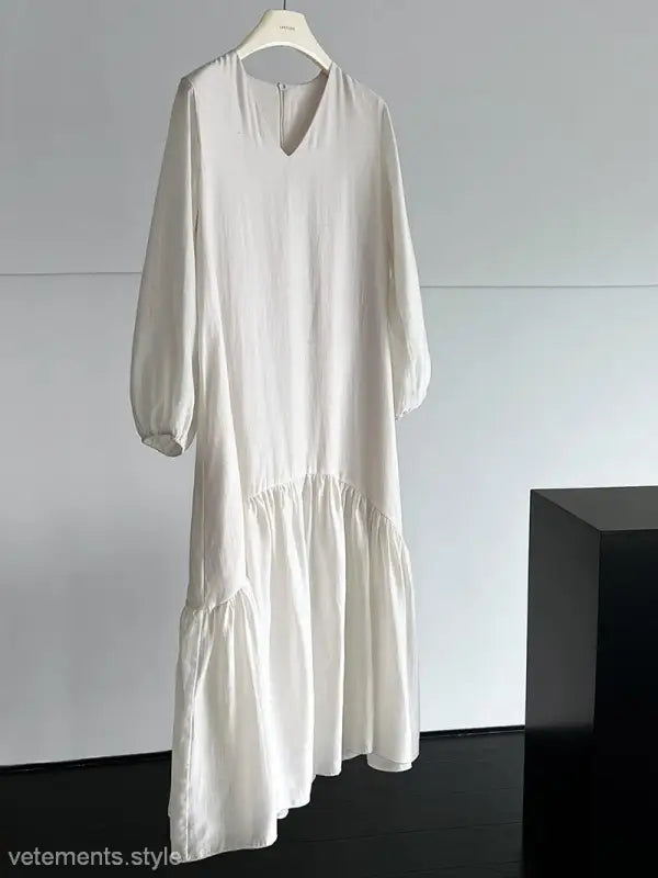 FRENCH LOOSE GENTLE LONG DRESS-VETEMENTS 