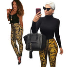 GOLD ROSE LEGGINGS-VETEMENTS 