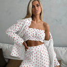 HEART PRINTING COTTON PAJAMAS SET-VETEMENTS 