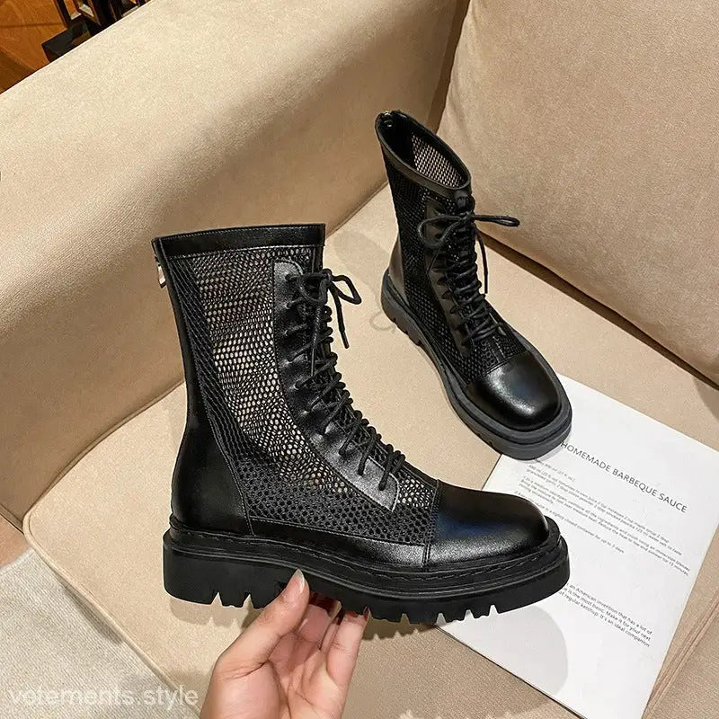 HOLLOW BOOTS WITH THICK BOTTOM-VETEMENTS 