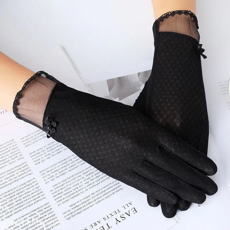 ICE SILK TOUCHS CREEN GLOVES-VETEMENTS 