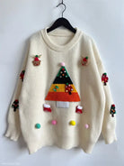 CHRISTMAS TREE JACQUARD THREE DIMENSIONAL DECORATION SWEATERS-VETEMENTS 