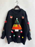 CHRISTMAS TREE JACQUARD THREE DIMENSIONAL DECORATION SWEATERS-VETEMENTS 