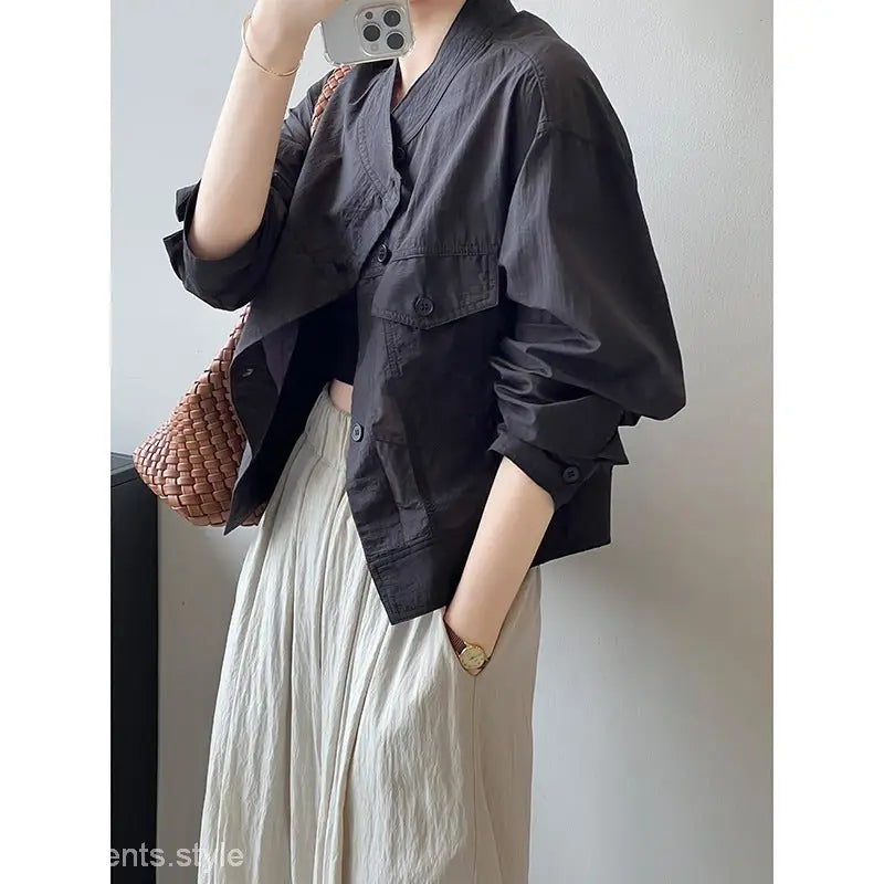 SUMMER CARDIGAN SHORT THIN TOP-VETEMENTS 