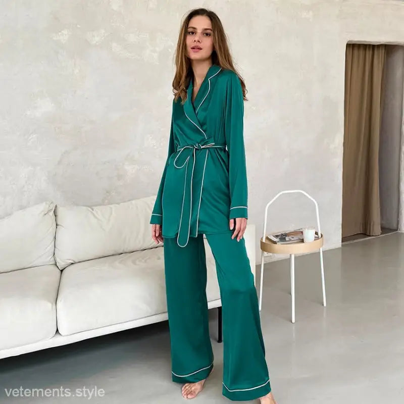 CARDIGAN PAJAMAS ROBE SUIT-VETEMENTS 