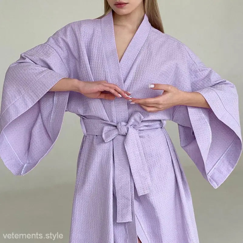 FRENCH WAFFLE ROBE-VETEMENTS 