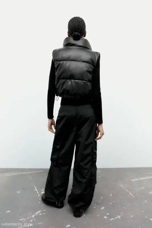 MODERN SHORT LEATHER JACKET-VETEMENTS 