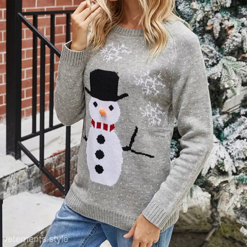 CHRISTMAS SNOWFLAKE  SWEATER-VETEMENTS 