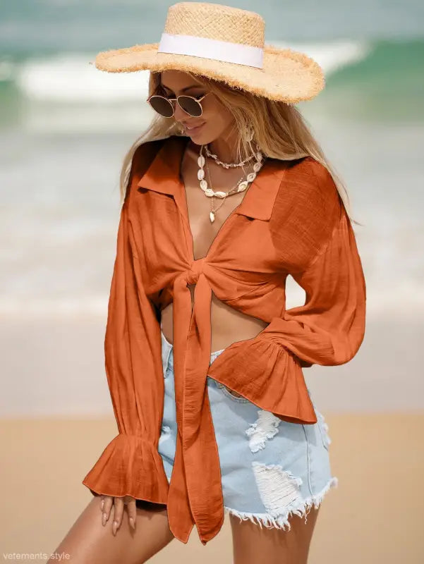 BEACH COVER UP SHIRT-VETEMENTS 