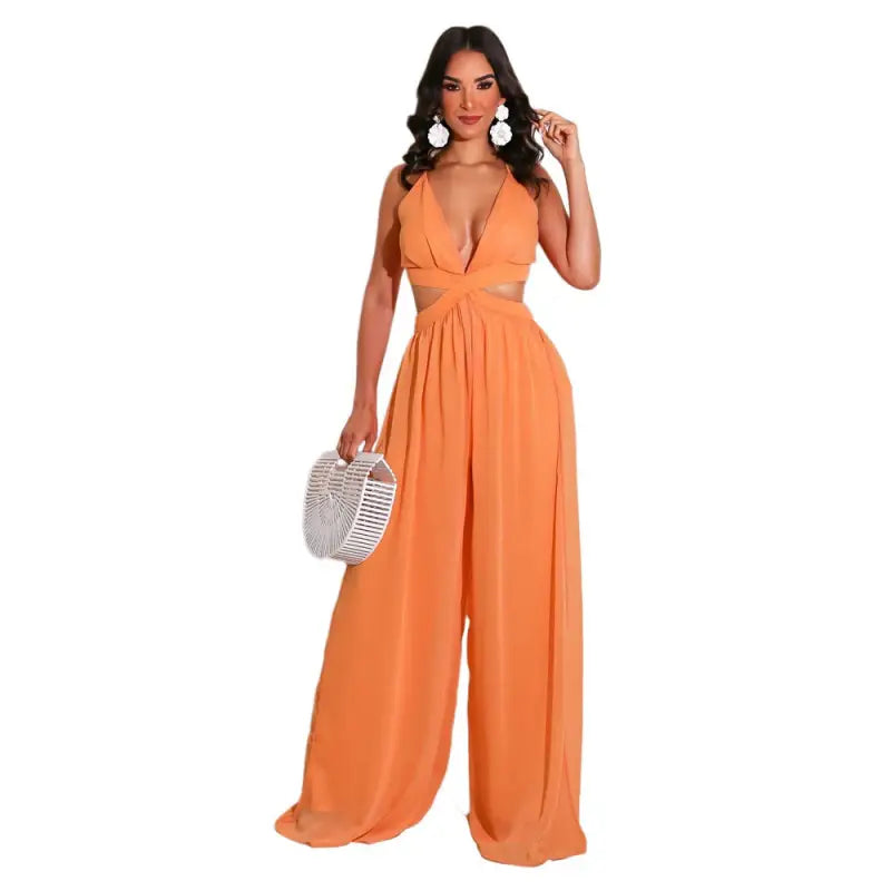 CASUAL LOOSE CHIFFON JUMPSUIT-VETEMENTS 