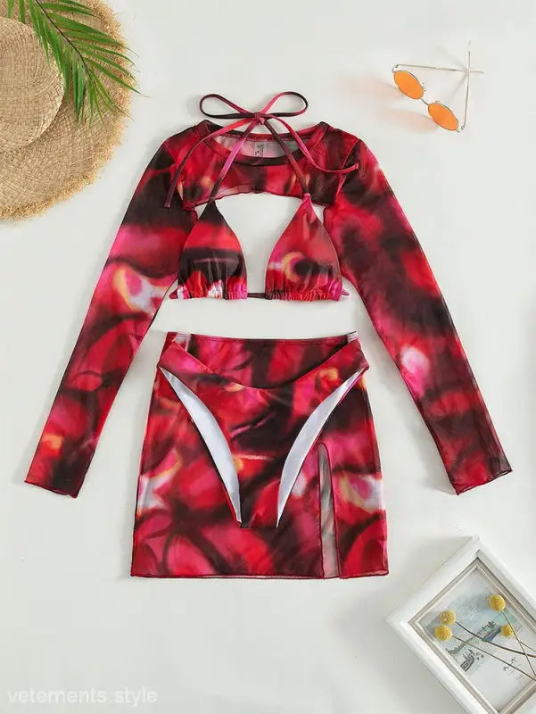 THREE PIECE SET SWIMSUIT-VETEMENTS 