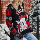 CHRISTMAS PULLOVER SANTA CLAUS EMBROIDERED CREW NECK KNITWEAR-VETEMENTS 