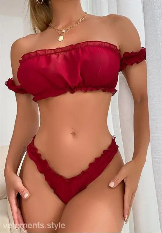 SEXY RUFFLE LINGERIE