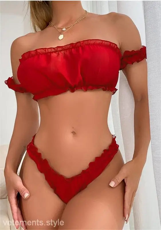 SEXY RUFFLE LINGERIE