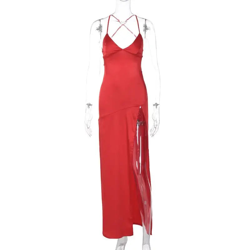 SEXY V NECK BACKLESS DRESS-VETEMENTS 