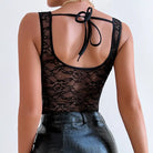 SEXY BLACK LACE GRENADINE TOP-VETEMENTS 