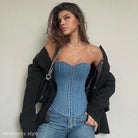 SEXY BLUE DENIM CHEST-VETEMENTS 