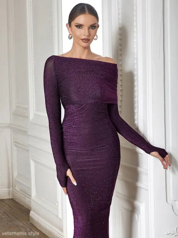 SEXY EVENING BACK SLIT DRESS-VETEMENTS 