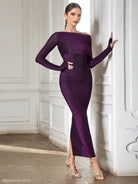 SEXY EVENING BACK SLIT DRESS-VETEMENTS 