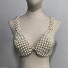 SEXY HANDMADE PEARL BRA-VETEMENTS 