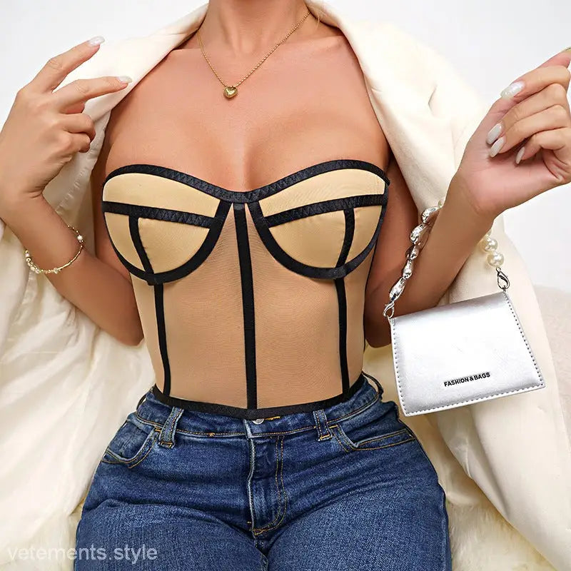 SEXY SLIM FIT CORSET BRA-VETEMENTS 