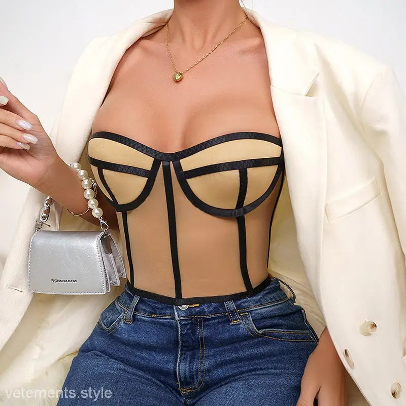 SEXY SLIM FIT CORSET BRA-VETEMENTS 