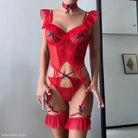 Sexy Stitching Boning Corset Jumpsuit Set-VETEMENTS 