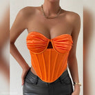 SEXY SHINY ORANGE CORSET-VETEMENTS 