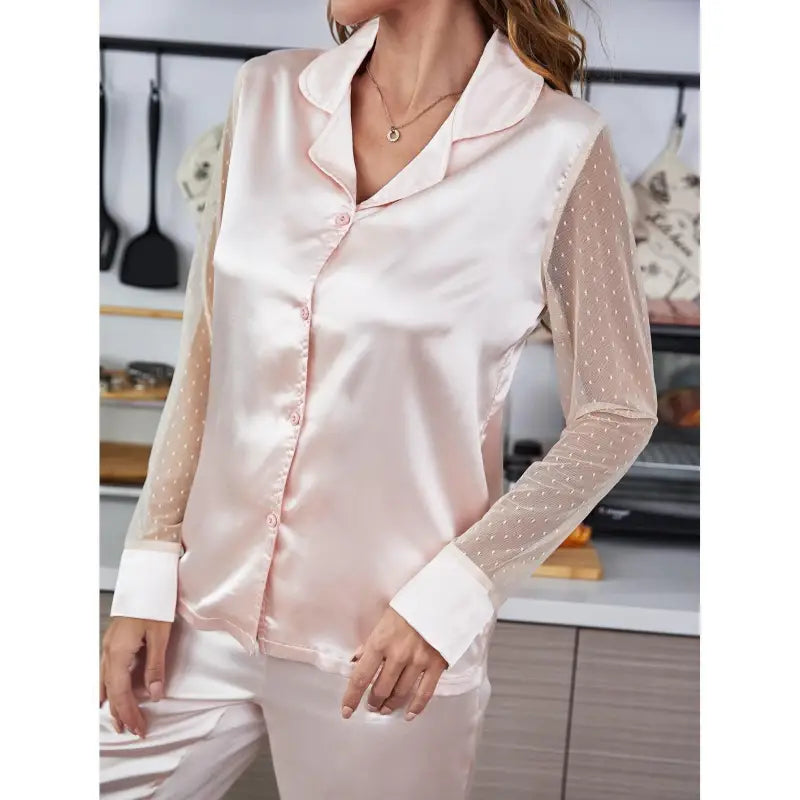 SILK MESH PAJAMAS