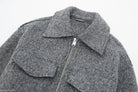 COLLAR SOFT TWEED JACKET-VETEMENTS 