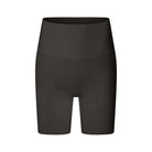 Black high-waisted compression shorts or bike shorts.