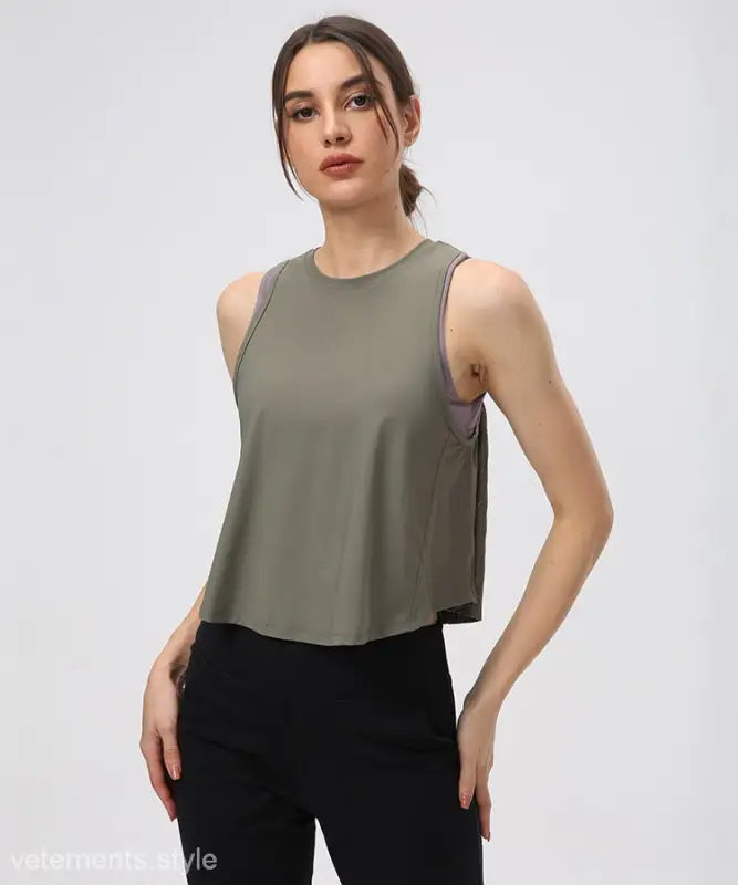 Half Waist Blouse for Yoga-VETEMENTS 