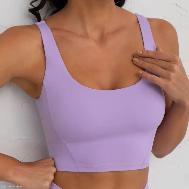 Elastic Backless Yoga Wear Bra Running Shockproof Quick Drying  Workout-VETEMENTS 