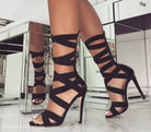 LACE-UP THIN HIGH HEEL